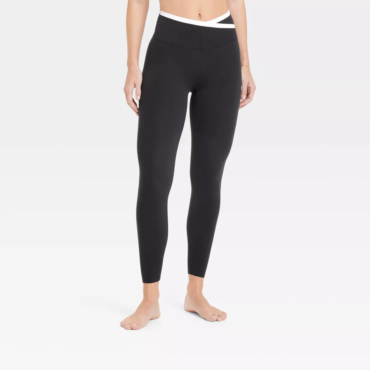 Leggings de cintura alta, suaves, con ribetes y cintura en V de 7/8 para mujer Everyday - All In Motion™