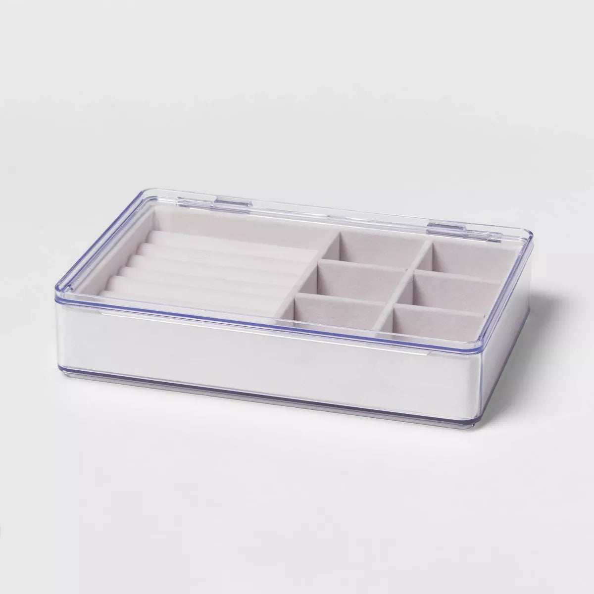 Organizador de accesorios de acrílico con tapa - Brightroom™: caja de almacenamiento de joyas transparente